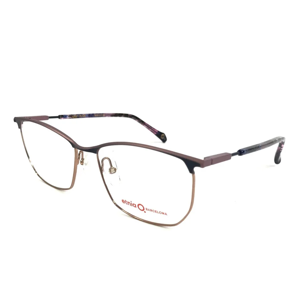 Etnia Barcelona Eyeglasses Frames UME PUDB Purple Dark Blue Rectangle 56-17-142